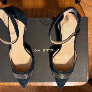 New in Box Pelle Moda Kelda Ankle Strap Heels Suede Size 7